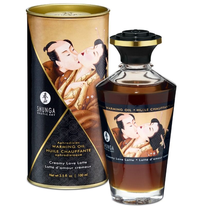 Shunga Oils Coffee Flavor Heat Effect Massage 100 Ml