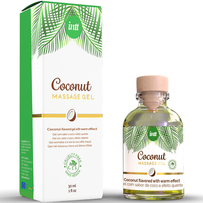 Intt Vegan Massage Gel With Coconut Flavor And Heating Effect - 2