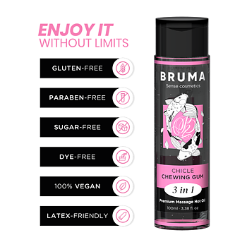 Bruma Premium Massage Hot Oil Chewing Gum 3 In 100 Ml