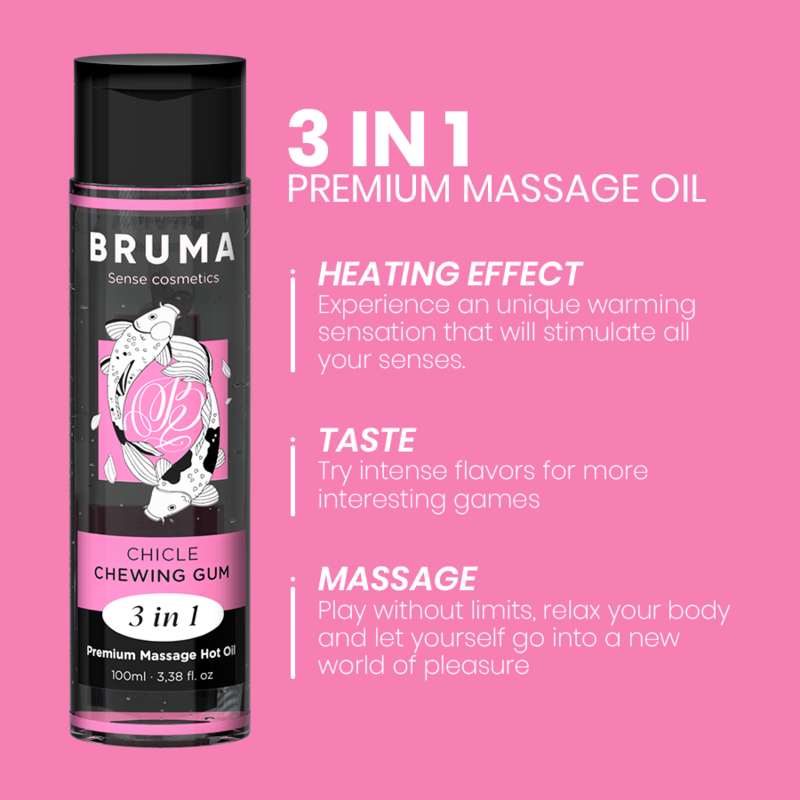 Bruma Premium Massage Hot Oil Chewing Gum 3 In 100 Ml - 4