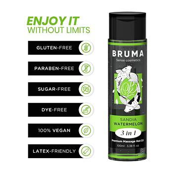 Bruma Premium Massage Hot Oil Watermelon 3 In 100 Ml
