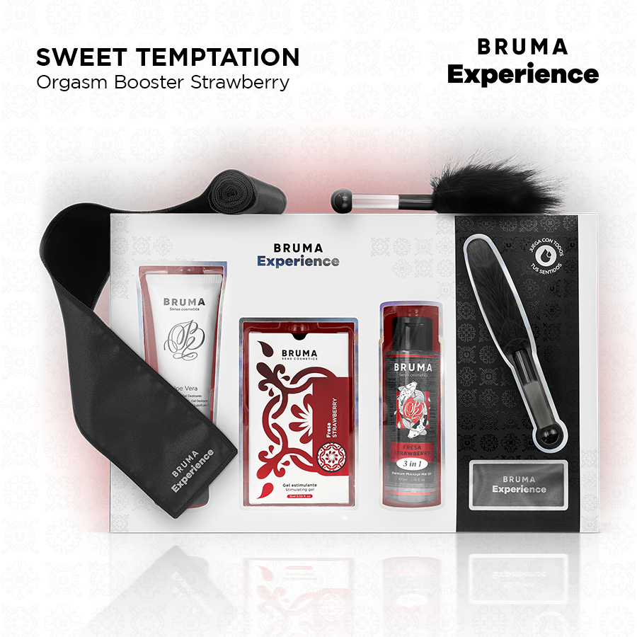 Bruma Xperience Sweet Strawberry Temptation Kit With Orgasm Enhancer - 2