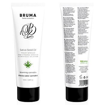 Bruma Sativa Seed Oil Sliding Gel Warming Cannabis Flavor 100 Ml