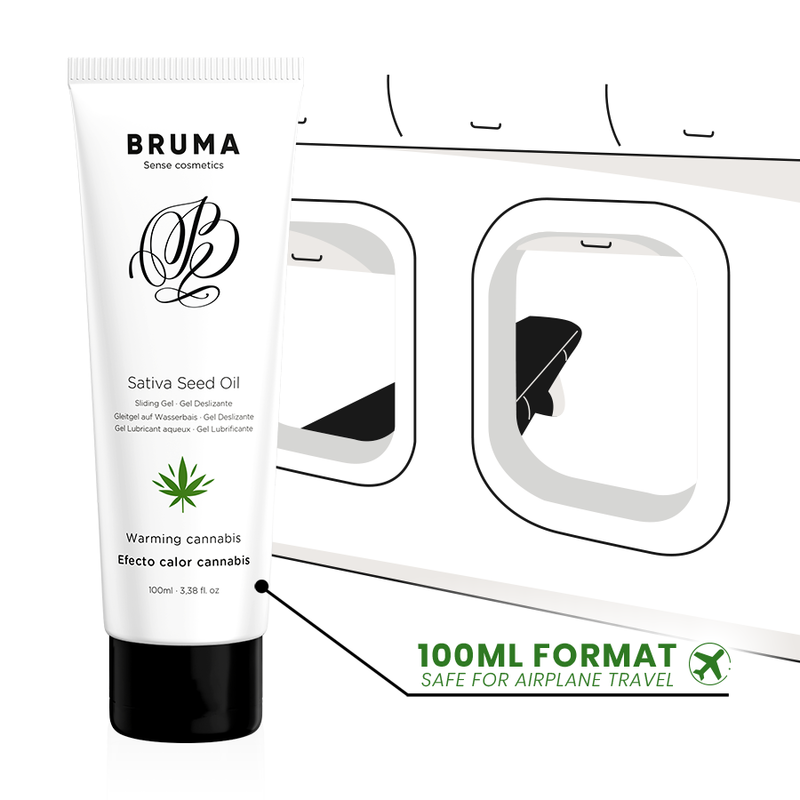 Bruma Sativa Seed Oil Sliding Gel Warming Cannabis Flavor 100 Ml - 5
