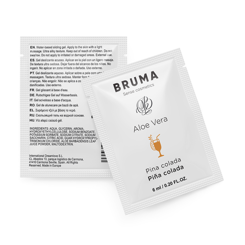 Bruma Aloe Vera Sliding Gel Pina Colada Flavor 6 Ml
