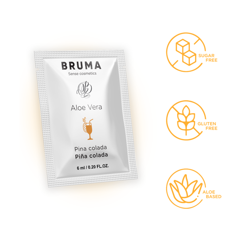 Bruma Aloe Vera Sliding Gel Pina Colada Flavor 6 Ml - 3