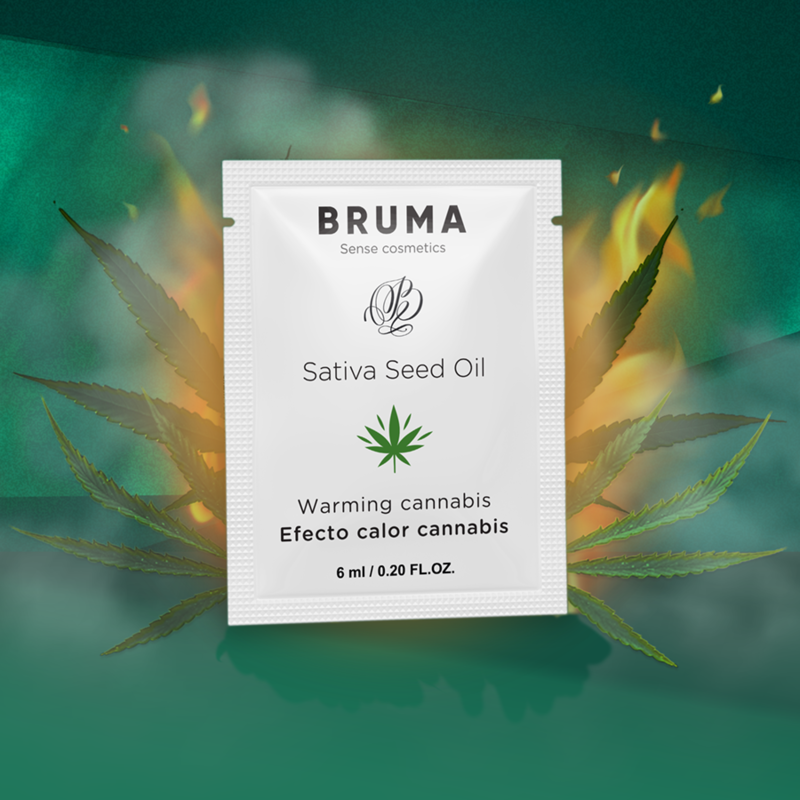 Bruma Sativa Seed Oil Sliding Gel Warming Cannabis Flavor 6 Ml - 3