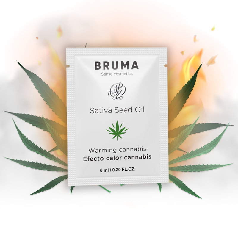 Bruma Sativa Seed Oil Sliding Gel Warming Cannabis Flavor 6 Ml - 2