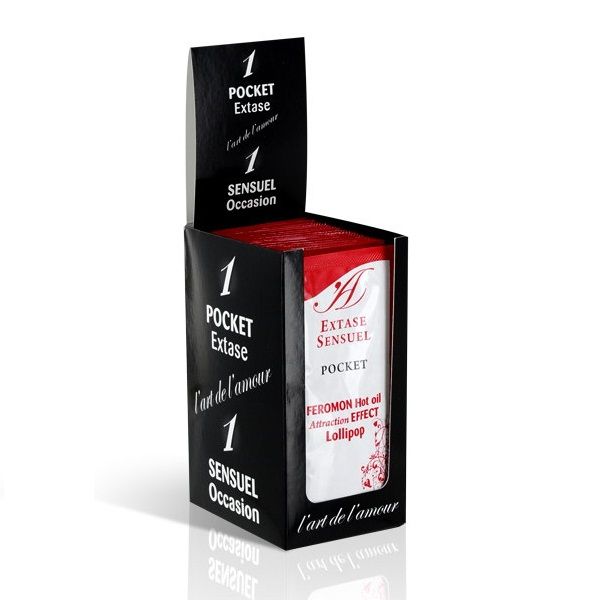 Extase Sensual Massage Oil With Heat Effect Pheromones Lollipop 10 Ml - 2