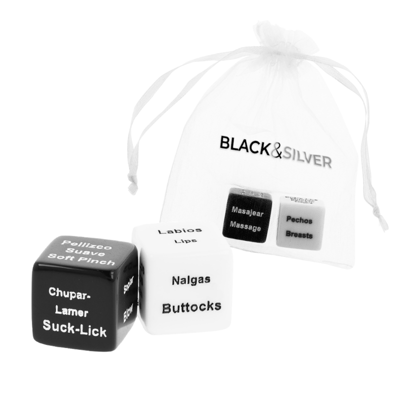 Black Silver Dice For Couples Es En - 2