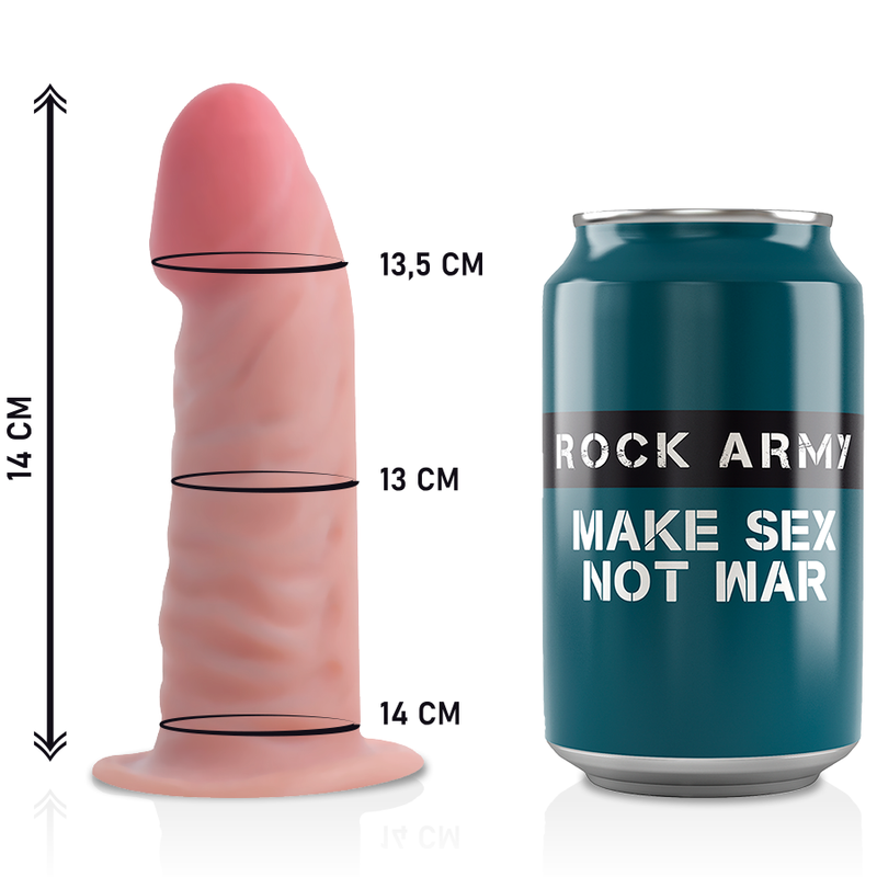Army Rockarmy Harness Dual Density Tiger Realistic Dildo 14 Cm O 46 Cm - 5