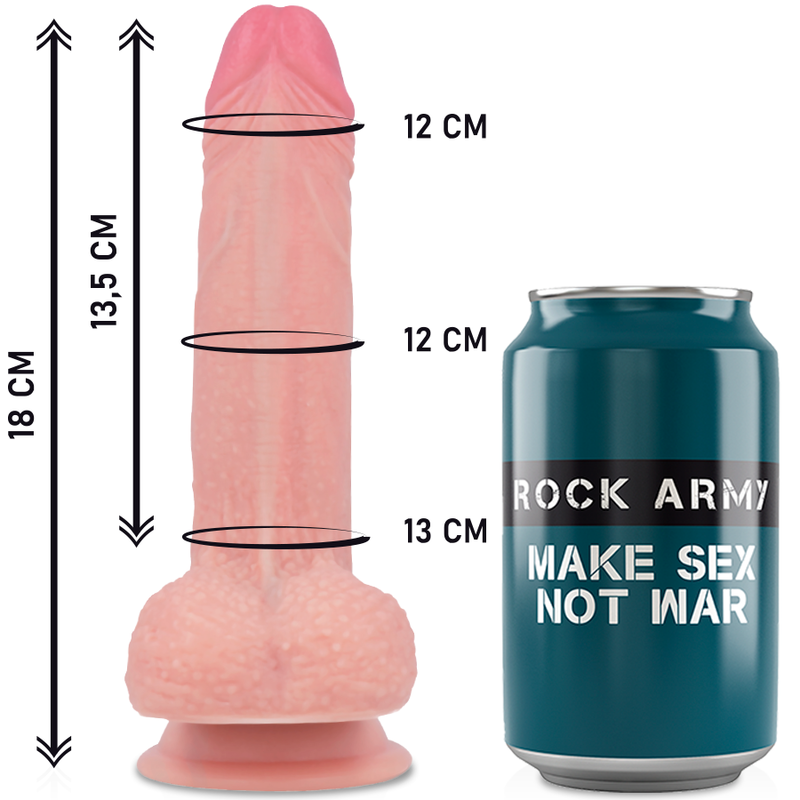 Army Rockarmy Harness Liquid Silicone Premium Mustang Realistic 18 CM O 4 14 CM - 3