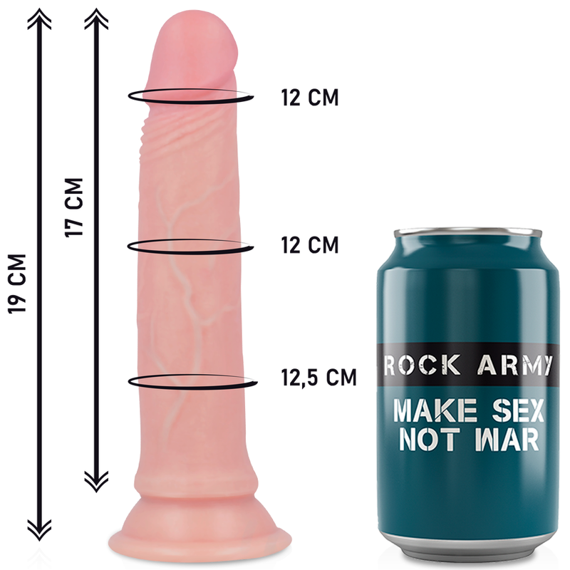 Army Rockarmy Harness Liquid Silicone Dildo Premium Avenger 19 Cm O 3 98 Cm - 3