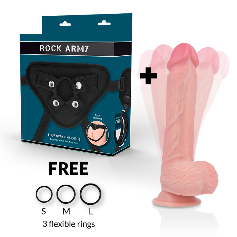 Army Rockarmy Harness Hawk Rotator And Vibrator 22 Cm O 4 6 Cm - 2