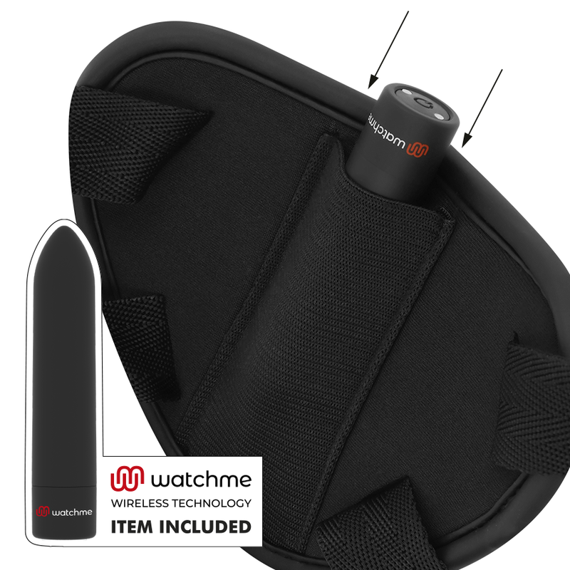 Fetish Submissive Cyber Strap Harness With Dildo And Bullet Remote Control Watchme Technology - 3
