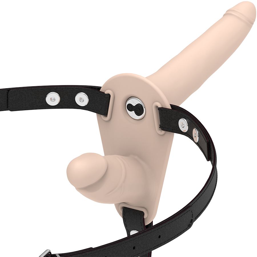 Fetish Submissive Harness Double Penetration Up Vibrator