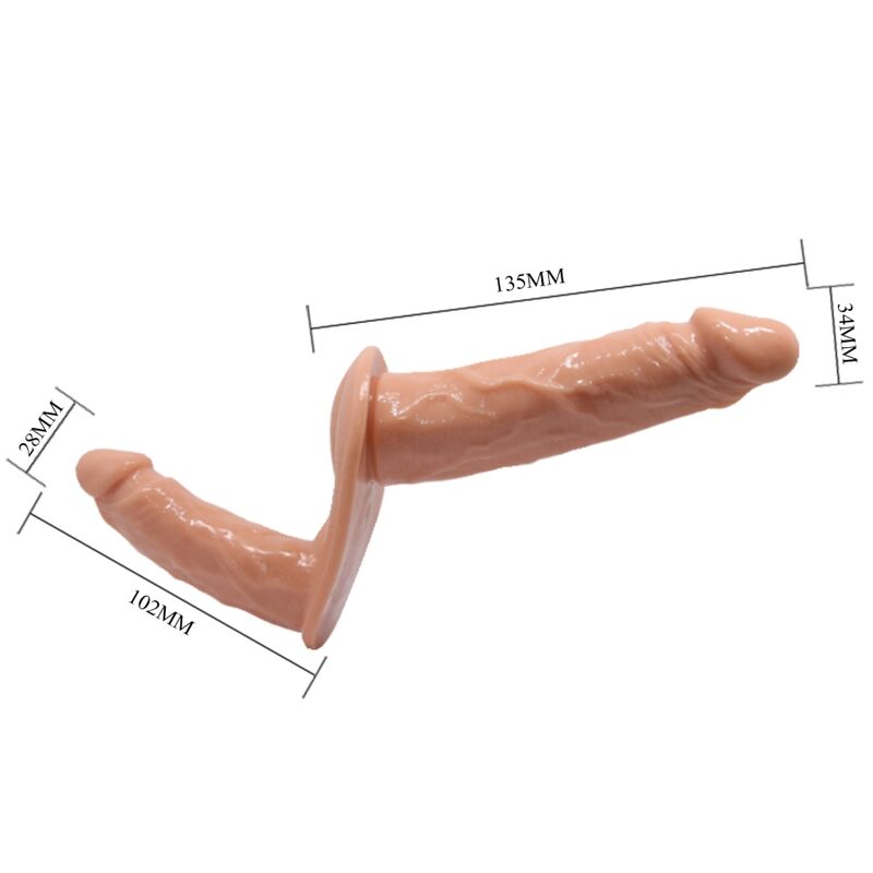 Baile Harness Ultra Passionate Double Dildos With Harness - 3