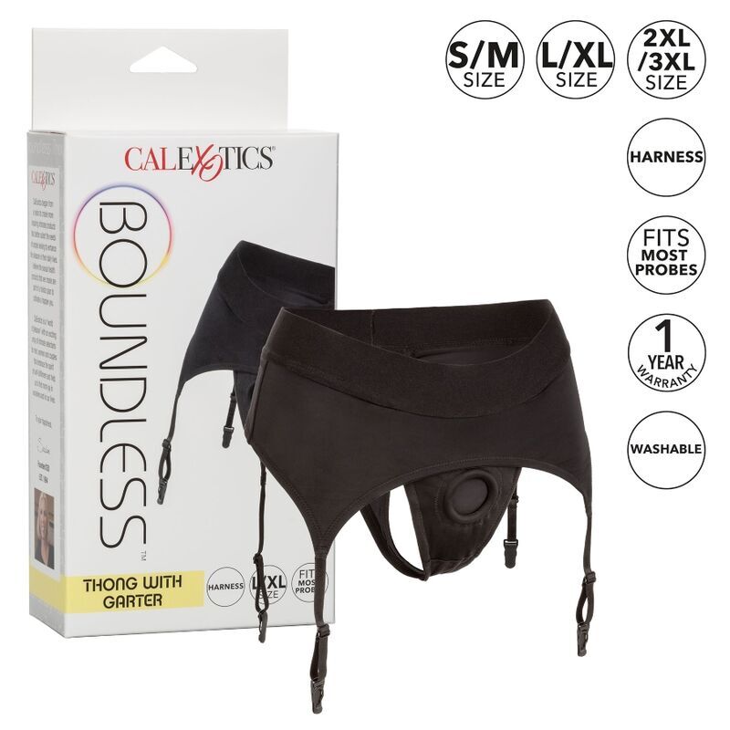 Calexotics Boundless Thong With Garter - 2