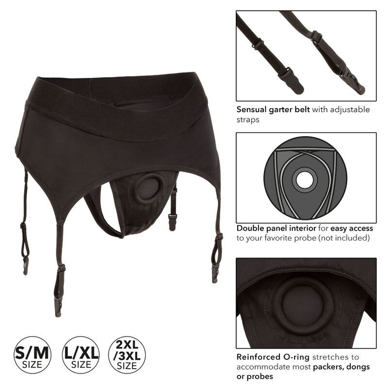 Calexotics Boundless Thong With Garter - 3