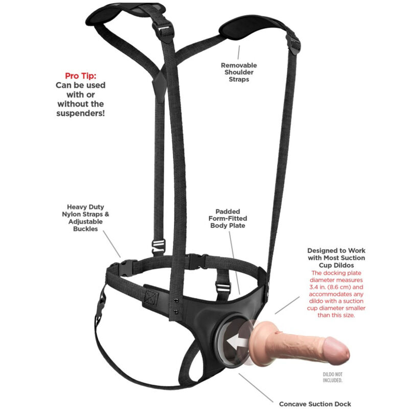 Pipedreams Body Dock Strap On Suspenders - 5
