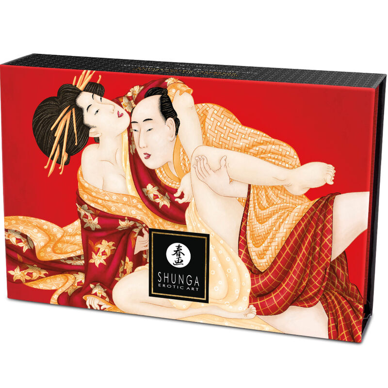 Shunga Body Power Strawberry Edible Massage Powder Kit - 4