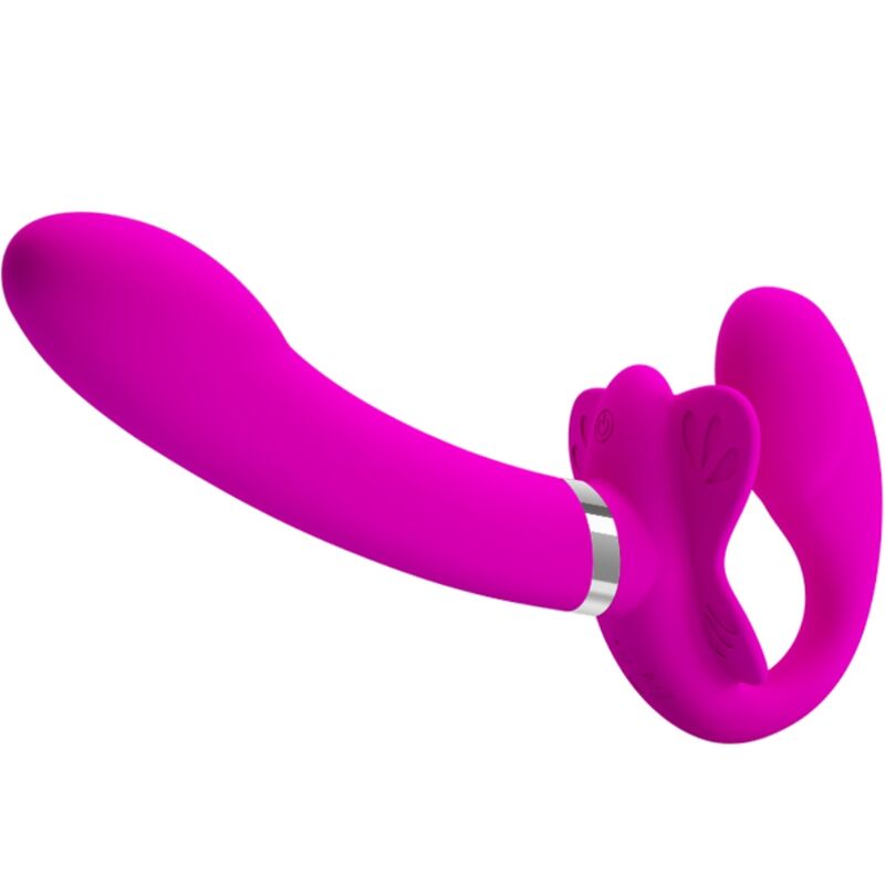 High Tech Pretty Love Valerie Double Strap On Vibrator 12 Vibrations