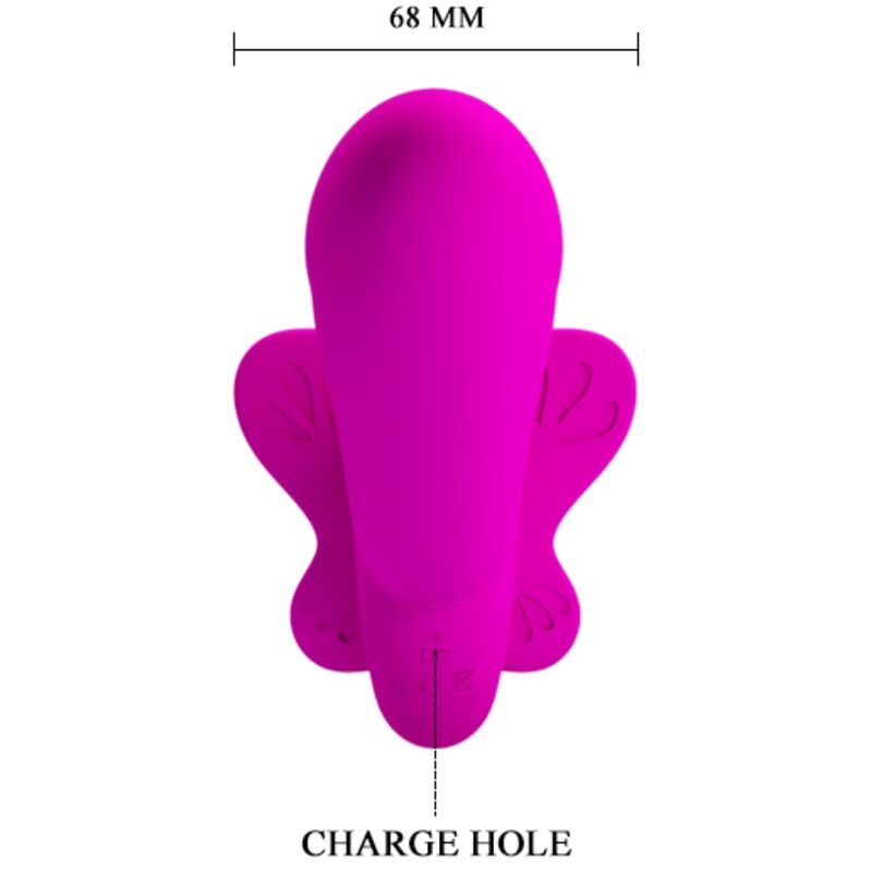 High Tech Pretty Love Valerie Double Strap On Vibrator 12 Vibrations - 5