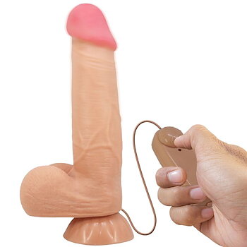 Dildos Pretty Love Sliding Skin Realistisk With Sliding Skin Suction Cup Fjärrstyrd 21,8 cm