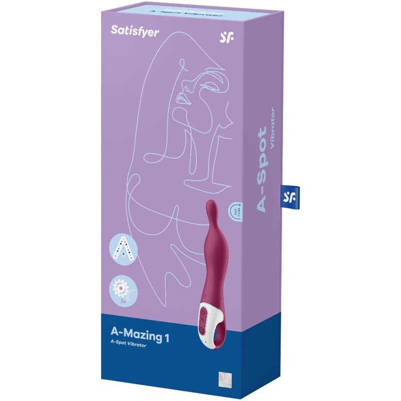 Satisfyer Vibrator Amazing 1 Aspot Vibrator Berry - 3