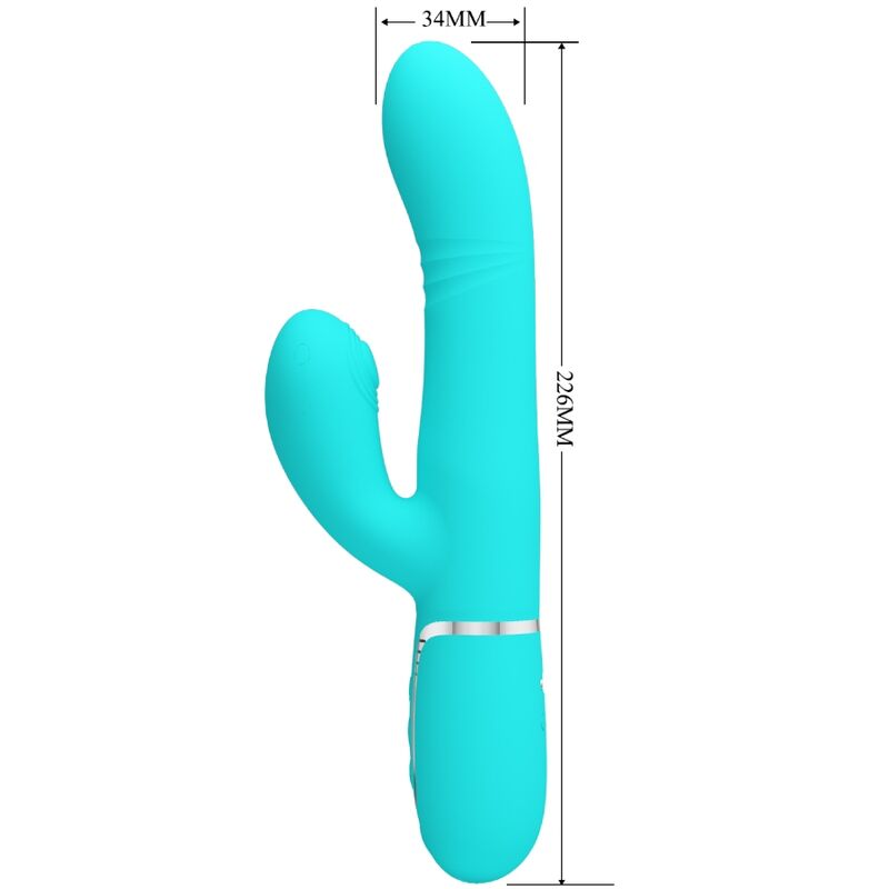 High Tech Pretty Love Multifunction G Spot Vibrator Aqua - 2