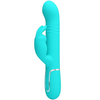 High Tech Pretty Love Coale Rabbit Vibrator Pearls Aqua