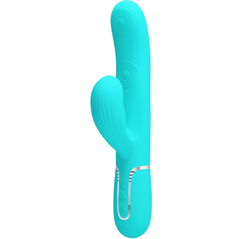 High Tech Pretty Love Perlita Multifunction 3 In 1 G Spot Vibrator Aqua