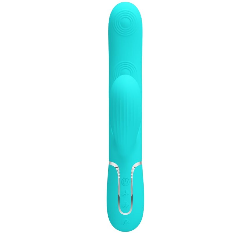 High Tech Pretty Love Perlita Multifunction 3 In 1 G Spot Vibrator Aqua - 2