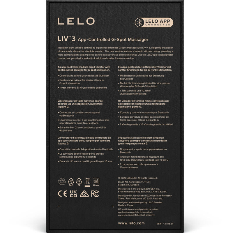 Lelo Liv 3 G Spot Stimulator Violet - 4
