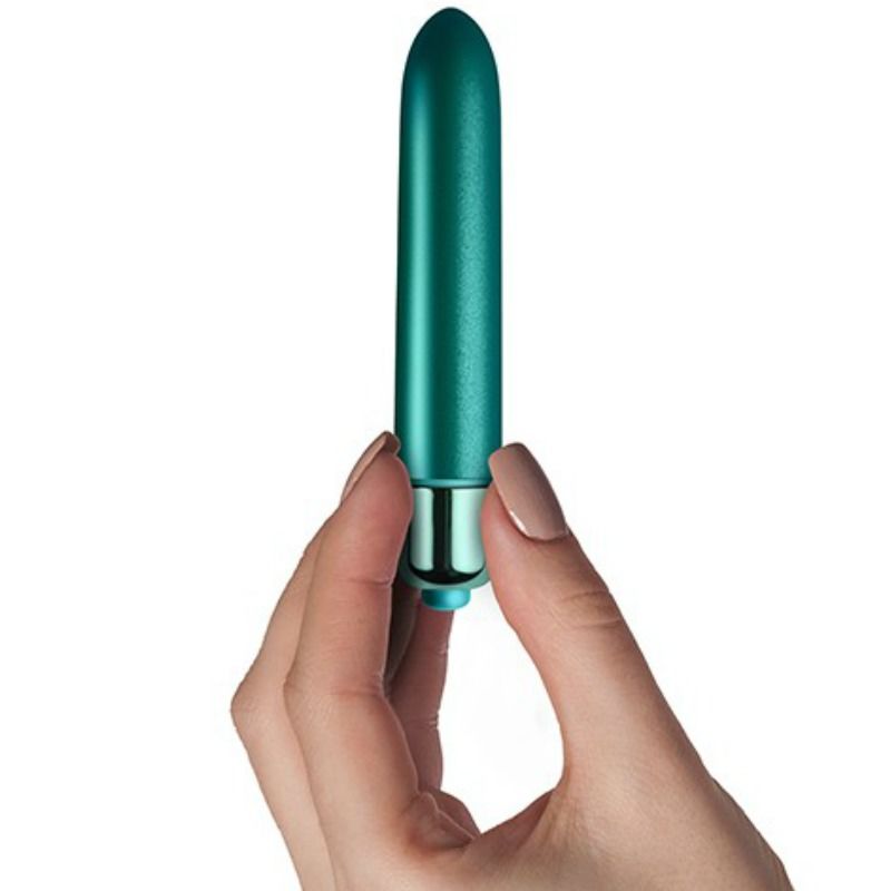 Rocks Off Vibrating Bullet Touch Velvet Peacock Petals - 3