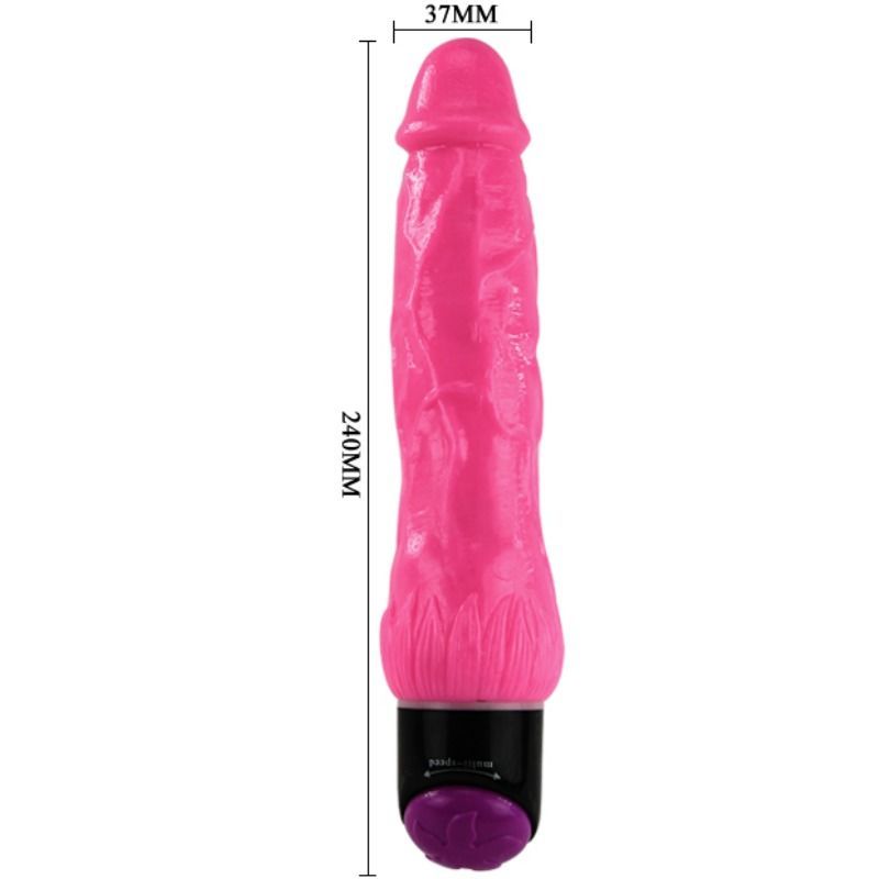 Baile Colorful Sex Lilac Realistic Vibrator 24 Cm - 4