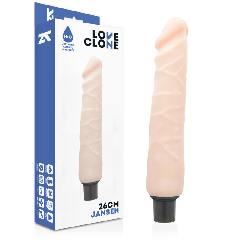 Loveclone Jansen Self Lubrication Vibrator 26 Cm O 4 Cm
