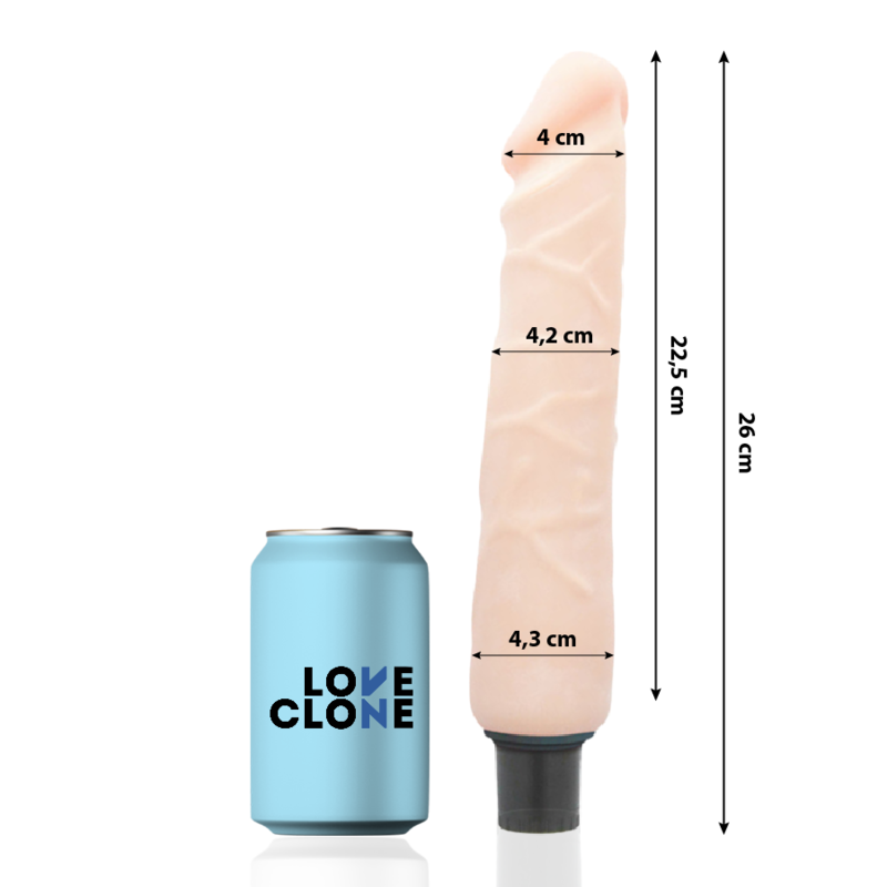 Loveclone Jansen Self Lubrication Vibrator 26 Cm O 4 Cm - 2