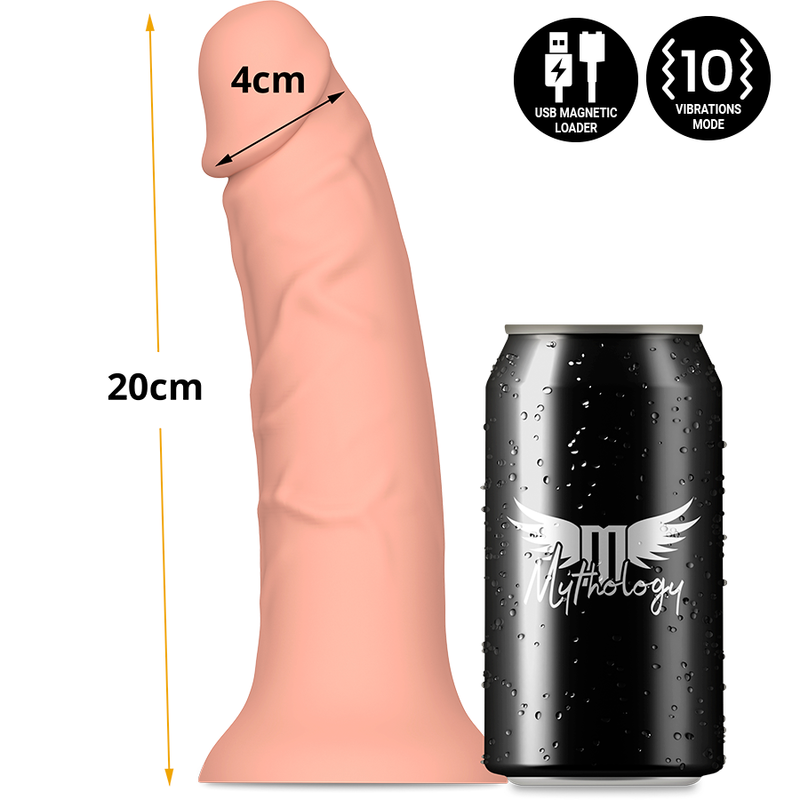 Mythology Fantasy Dildo Asher Original Dildo Vibrator Compatible With Watchme Wireless Technology - 5