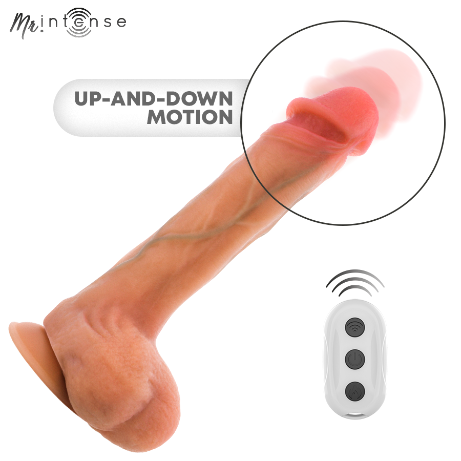 Mr Intense High Tech MR Intense Bradley Silicone Vibrating Dildo With Heat Effect And Remote Control 21 CM Ø 4 CM - 4