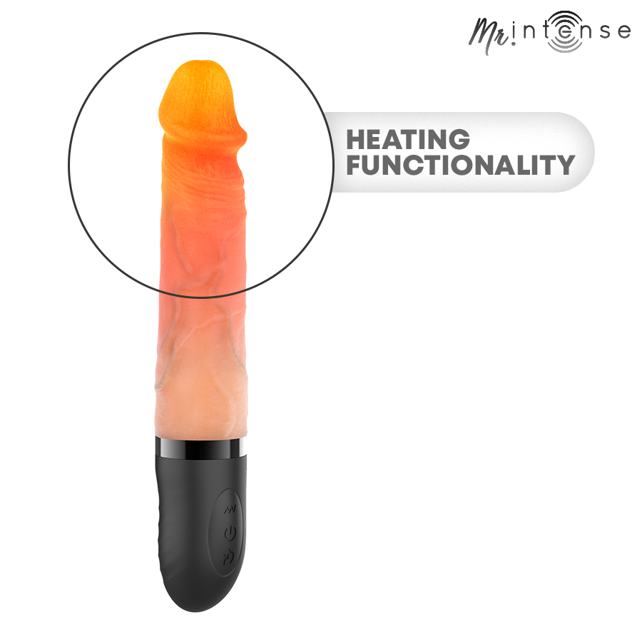 Mr Intense High Tech Mr Intense Jean Up Down Vibrator Silicone With Heat Effect 24 Cm Ø 3 8 Cm - 4