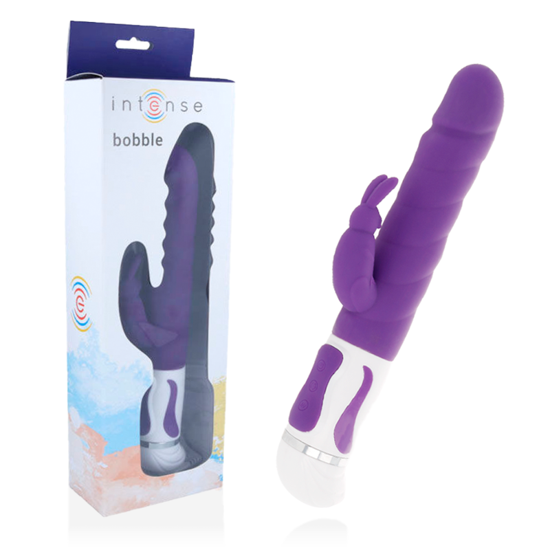 Intense High Tech Bobble Vibrator Rotator Lilac Silicone - 2