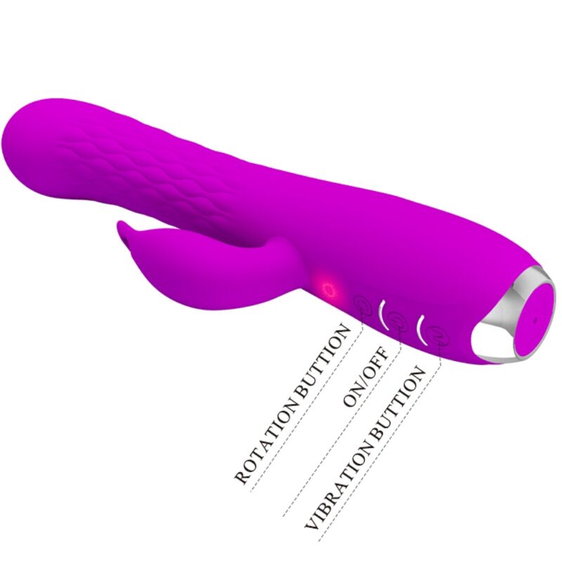 High Tech Pretty Love Molly Vibrator With Rechargeable Rotation - 5