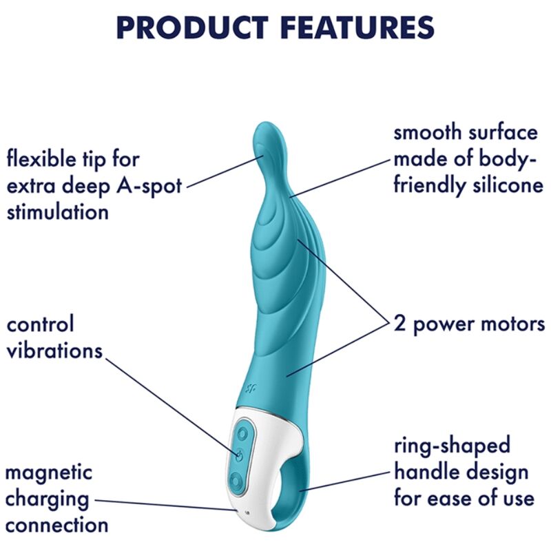 Satisfyer Vibrator Amazing 2 Aspot Vibrator Turquoise - 4