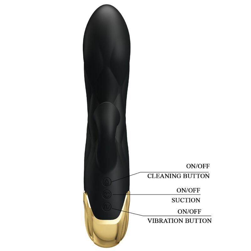 High Tech Pretty Love Rechargeable Plated Luxury Vibrator - 3
