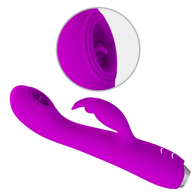 High Tech Pretty Love Rachel Rechargeable Vibrator With Suction Cup - 4