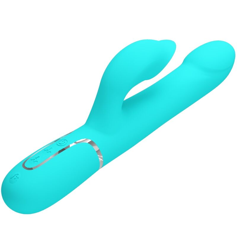 High Tech Pretty Love Rabbit Vibrator Pearls Aqua - 3