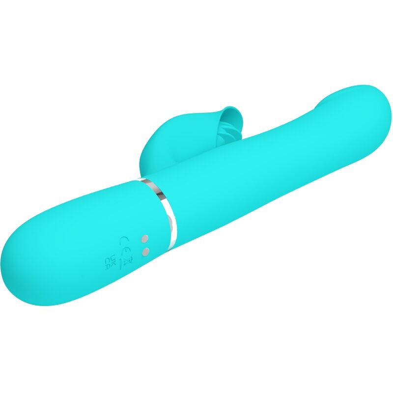 High Tech Pretty Love Rabbit Vibrator Pearls Aqua - 5
