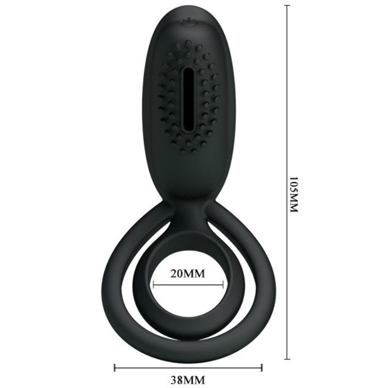 For Him Pretty Love Esther Vibrating Ring With Stimulator - 5