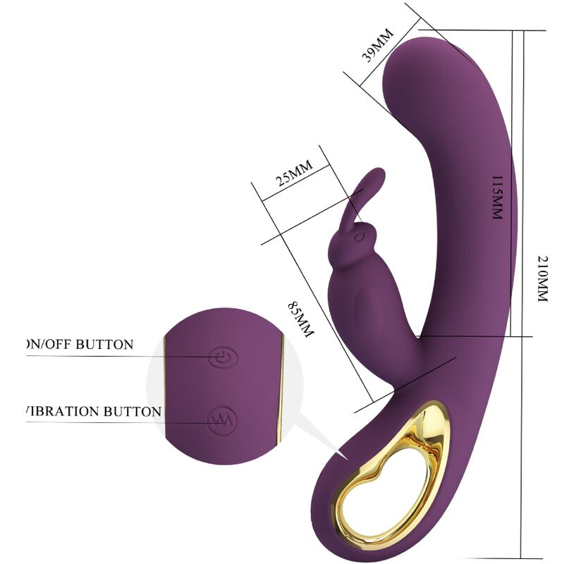 APP Pretty Love Liam Rabbit Vibrator G Spot Stimulator - 3